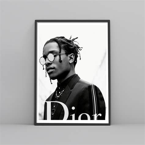 dior poster asap rocky|ASAP Rocky Dior Poster .